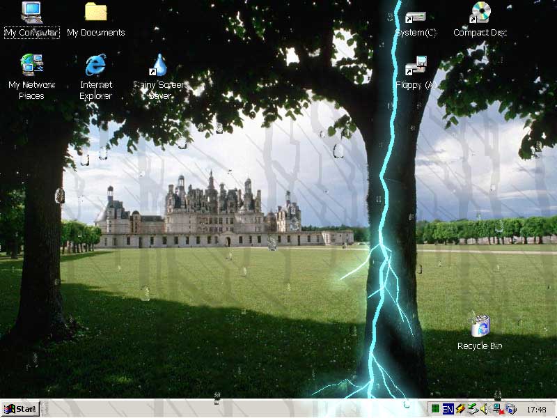 Rainy Screen Saver 2.2 software screenshot