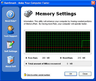 RamSmash 2.11.14.2011 software screenshot