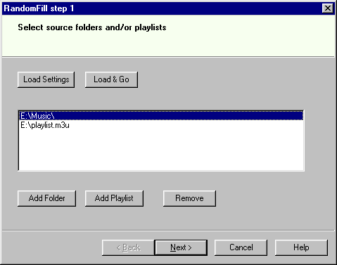 RandomFill 1.1 software screenshot
