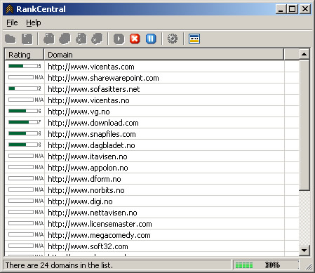 RankCentral 1.0.50 software screenshot