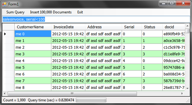 RaptorDB 3.2.6 software screenshot