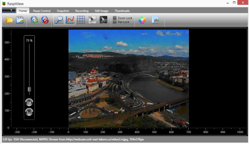 RaspiView 1.7.1.0 software screenshot