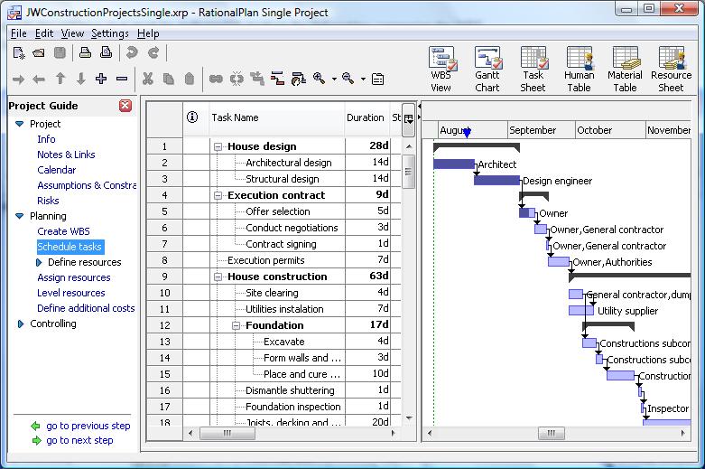 RationalPlan Project Management Software 3.26.3 software screenshot