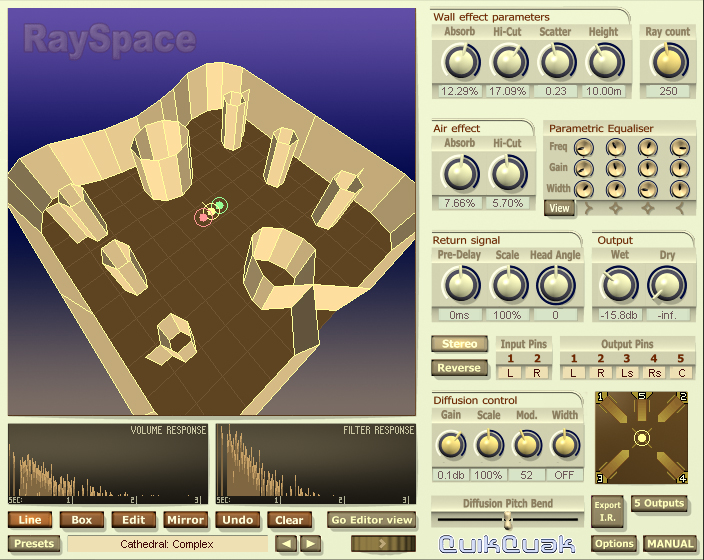 RaySpace 2.91 software screenshot