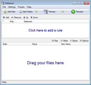 ReNamer Lite 6.7 software screenshot