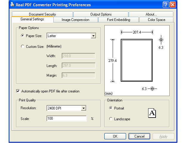 Real PDF Converter 3.2 software screenshot