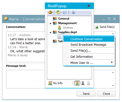 RealPopup 4.1 software screenshot