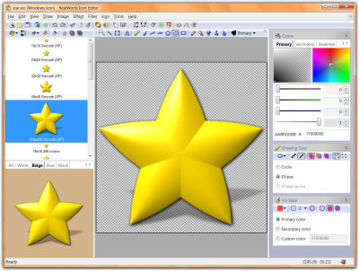 RealWorld Designer - Icon Editor 1.2.2005.0417 software screenshot