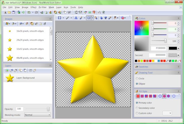 RealWorld Icon Editor 2010.1 software screenshot