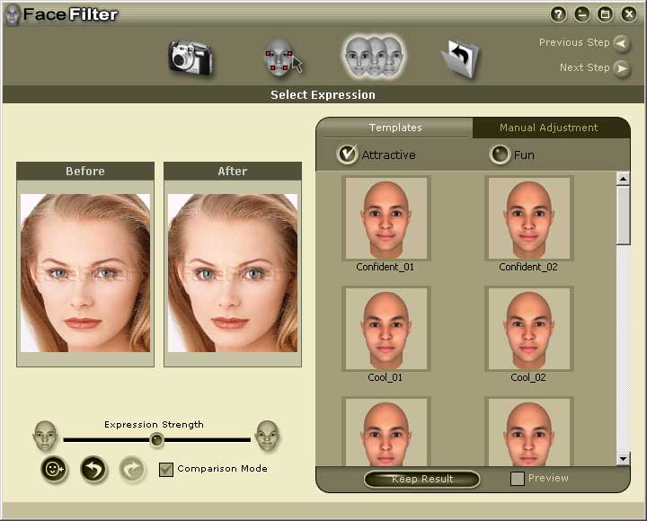 Reallusion FaceFilter - Photo Editor 1.0 software screenshot