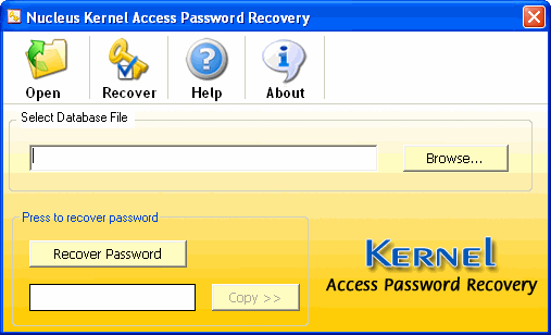 Recover Access Password 4.02 software screenshot