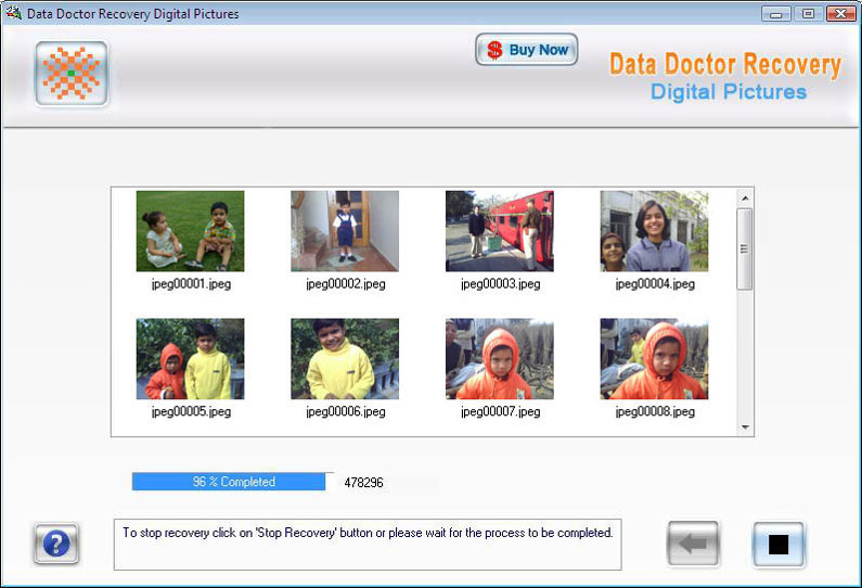 Recover Deleted JPEG Files 3.0.1.5 software screenshot
