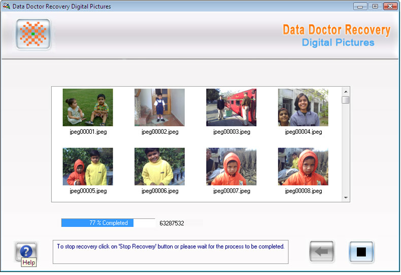 Recover Digital Images 3.0.1.5 software screenshot