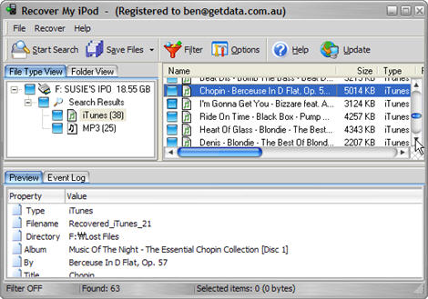 Recover My iPod 1.6.4.677 software screenshot