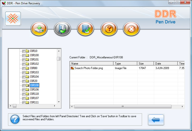 Recover USB Pen Drive Data 4.0.1.6 software screenshot