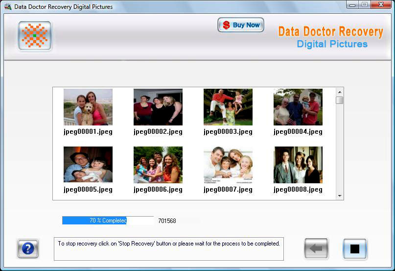 Recovery Software for Digital Pictures 3.0.1.5 software screenshot