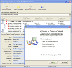 Recovery Toolbox for Address Book 1.0.14.0 software screenshot