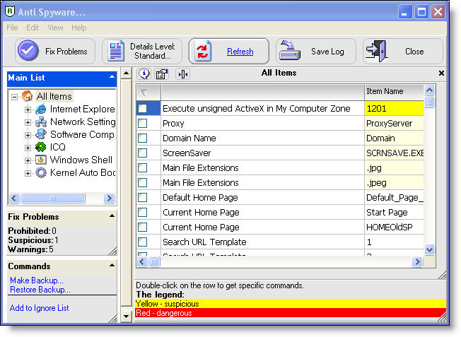 RegRun Security Suite Pro 8.90.0.590 software screenshot