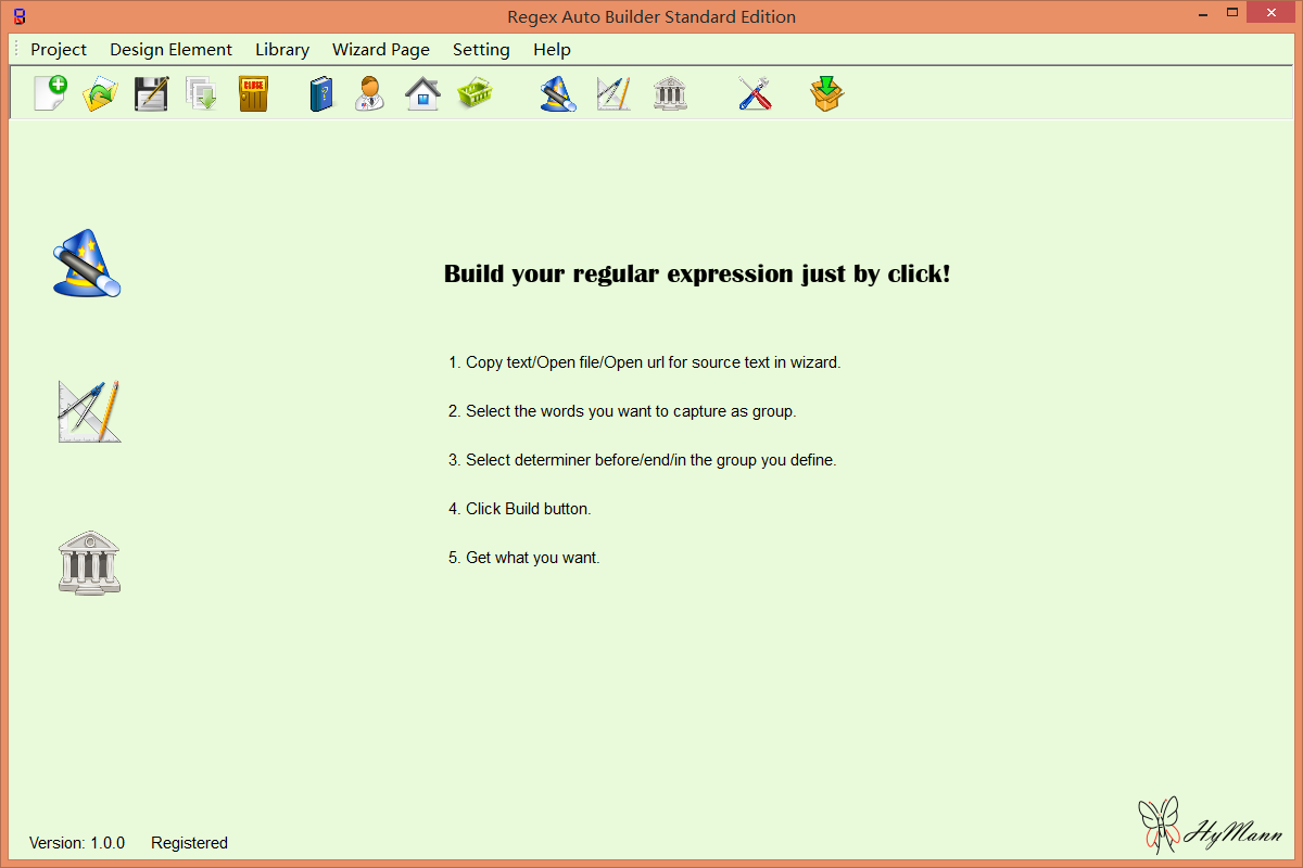 Regex Auto Builder Standard Edition 1.0.2 software screenshot