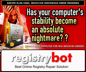 Registry Bot Cleaner 2007 software screenshot