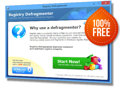 Registry Defragmenter 1.0.0.0 software screenshot