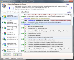 Registry First Aid 11.0.2.2455 software screenshot