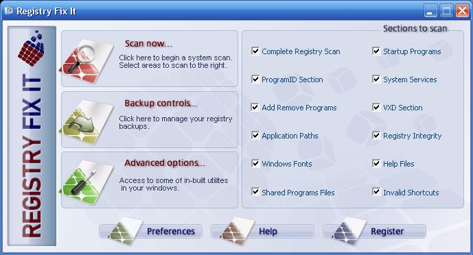 Registry Fix It! 4.0.2 software screenshot