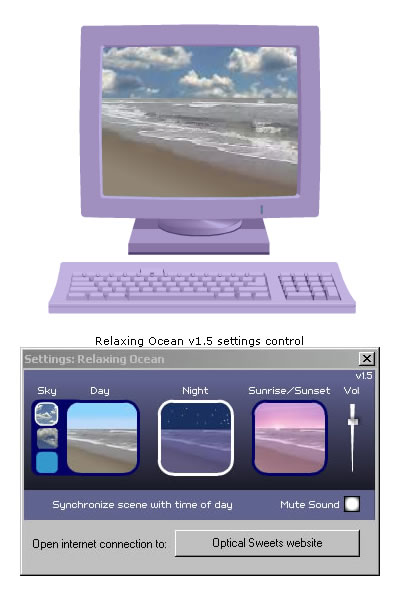 Relaxing Ocean 3.0.5 software screenshot