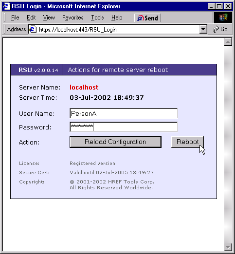 RemBoot 4.6.0.0 software screenshot