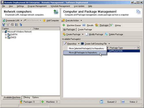 Remote Deployment Kit 5.8.35.116 software screenshot