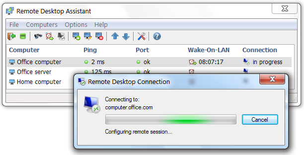 Remote Desktop Assistant 1.1.518 software screenshot