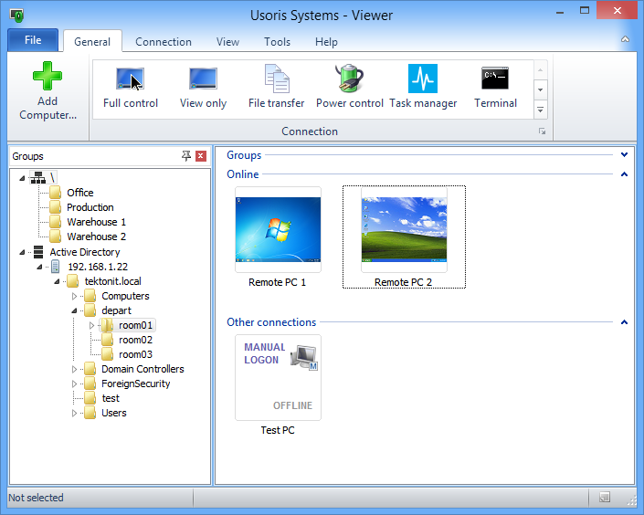 Remote Utilities - Viewer Portable Edition 6.6.0.5 software screenshot