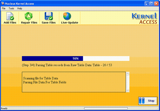 Repair Microsoft Access 7.06.03 software screenshot