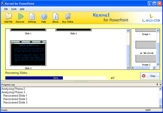 Repair PPT 10.11.01 software screenshot