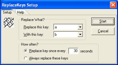 ReplaceKeys 1.01 software screenshot