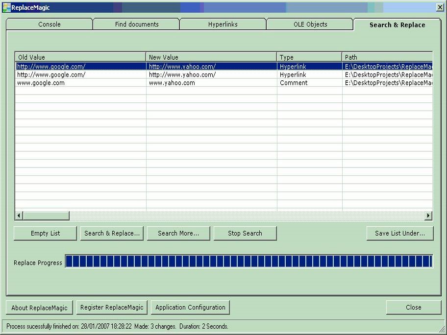 ReplaceMagic PowerPointOnly Standard 3.2.9 software screenshot