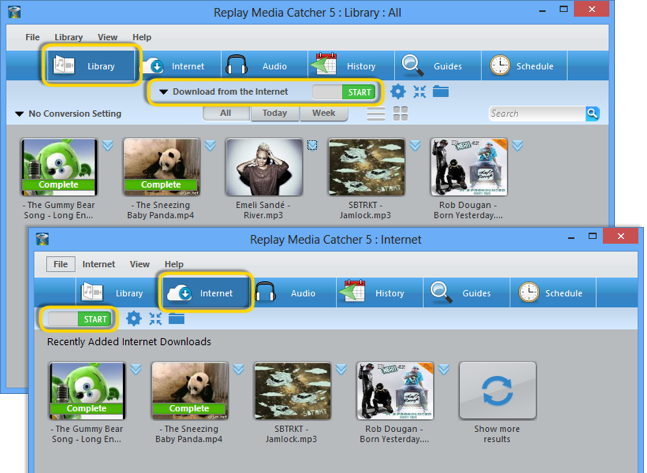 Replay Media Catcher 6.0.1.54 software screenshot