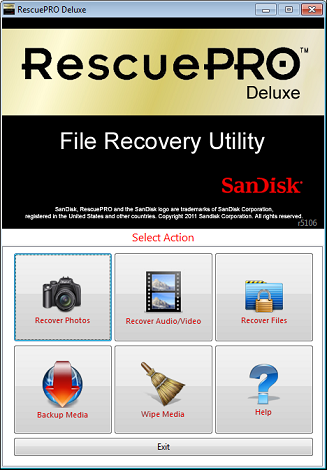 RescuePRO Deluxe 5.2.6.9 software screenshot