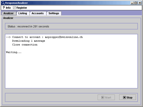Response Analyzer 10 software screenshot