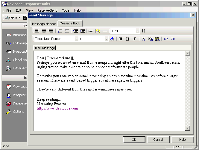 Response Mailer - Email Auto Responder 3.6.3 software screenshot