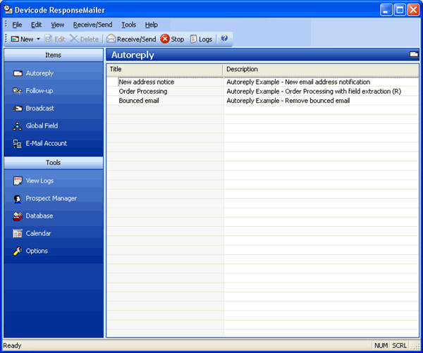 ResponseMailer Professional 4.0.0.12 software screenshot