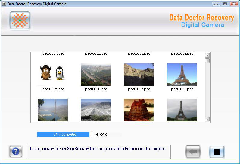 Restore Digital Camera Pictures 3.0.1.5 software screenshot