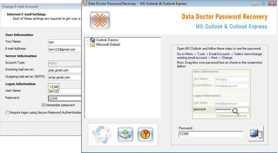 Restore Outlook PST Password 3.0.1.5 software screenshot