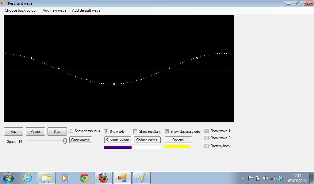 Resultant wave 1.0.0.0 software screenshot