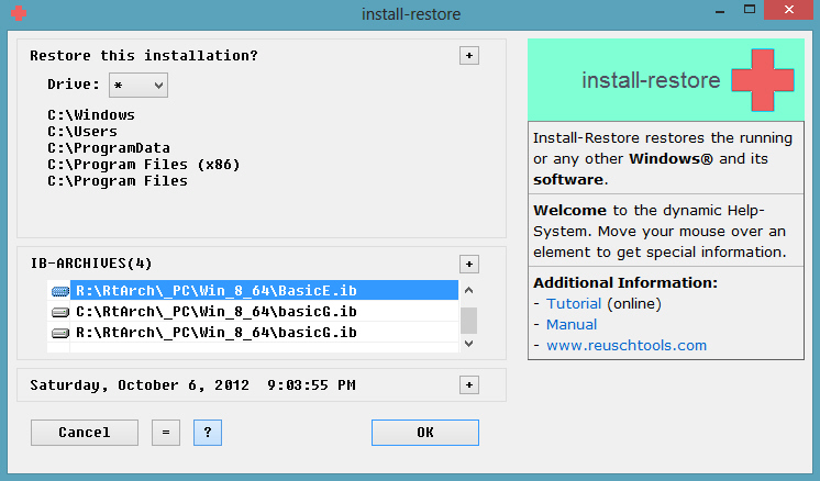 Reuschtools 3.18 software screenshot