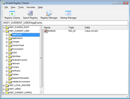 Riverbit Registry Cleaner 2.0 software screenshot