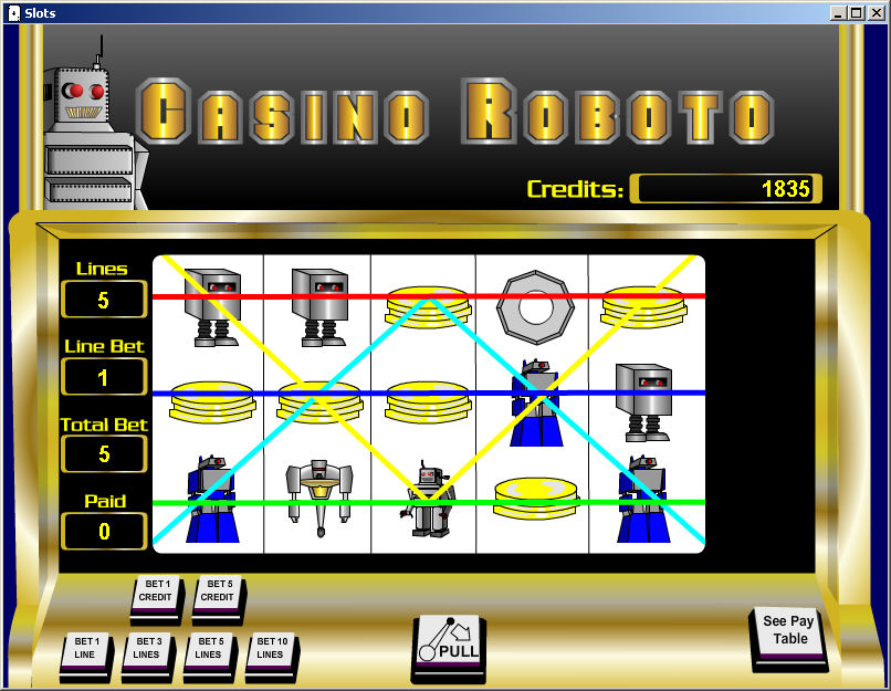 Robo Slots 1.0 software screenshot