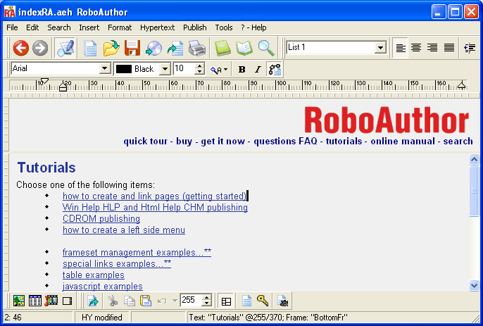 RoboAuthor 2014.36.2.32 software screenshot