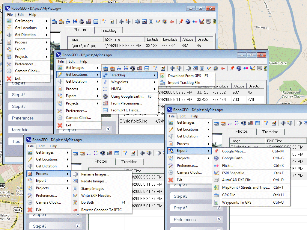 RoboGEO 6.3.2 software screenshot