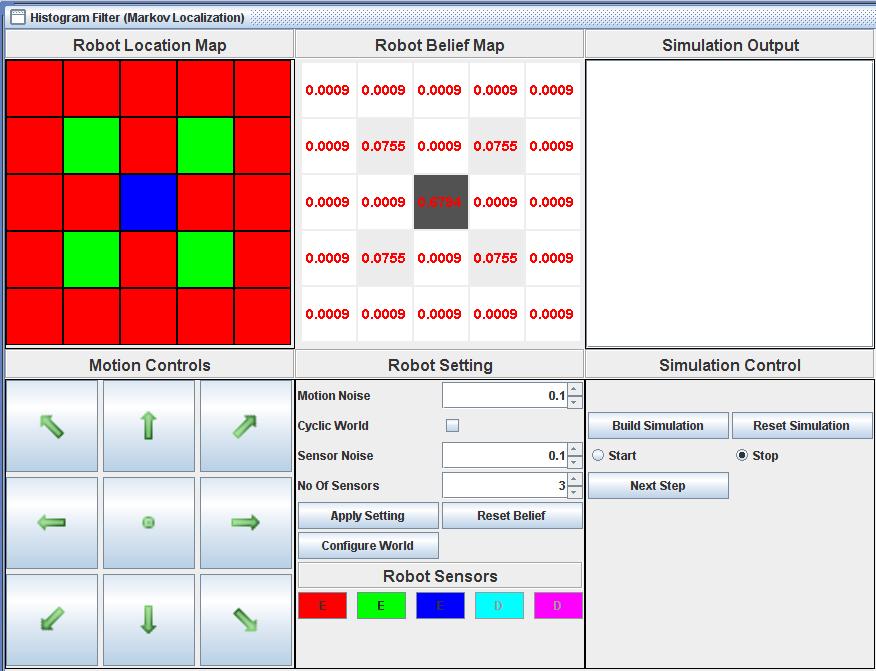 RoboSim 1.3.1 Beta software screenshot